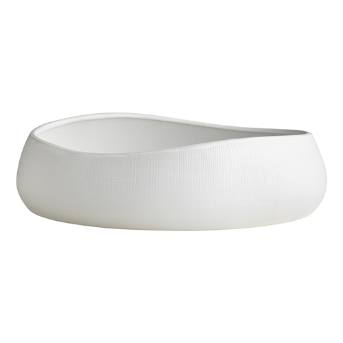 Ecology Bisque Oval Bowl 30cm White