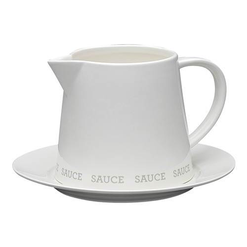 Abode Gravy Boat 465ml and Plate