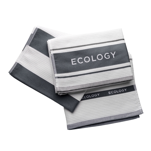 Fold Set of 3 Tea Towels Slate 50 x 75cm