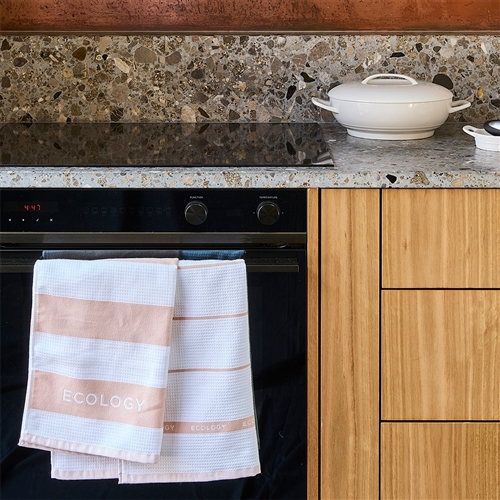 Fold Set of 3 Tea Towels Rose 50 x 75cm