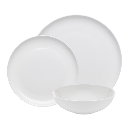 Canvas 12 Piece Dinner Set White