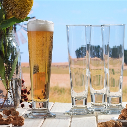 Classic Set of 4 Pilsner Beer Glasses 420ml 