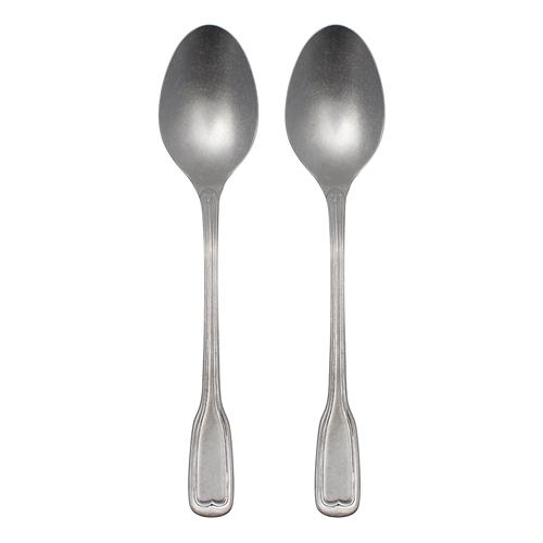 Ecology Anais Set of 2 Serving Spoon Vintage Silver