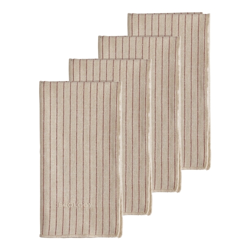 Ecology Tonka Set of 4 Napkins Sienna