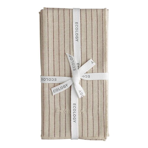 Ecology Tonka Set of 4 Napkins Sienna