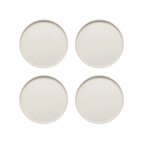 Ecology Domus Set of 4 Side Plates Ecru 22cm
