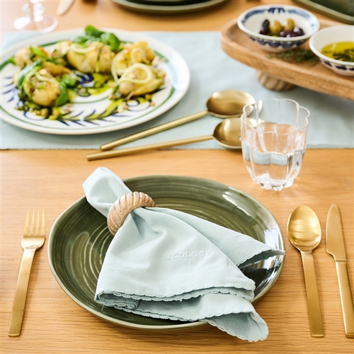 Ecology Weft Set of 4 Napkins Celadon