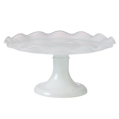 Ecology Ruffle Cake Stand 26cm White
