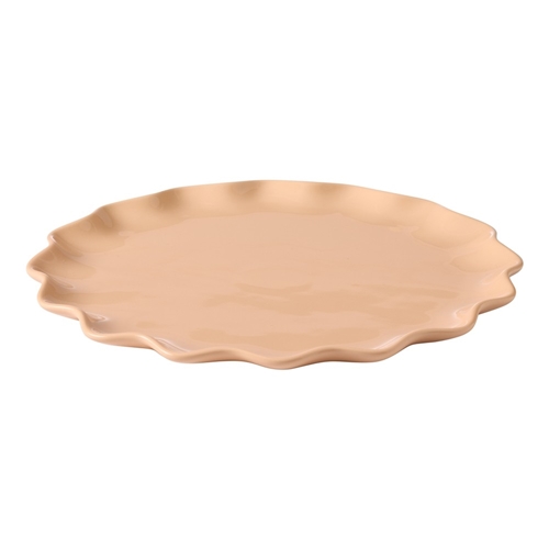 Ecology Ruffle Round Platter 28cm Petal