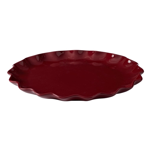 Ecology Ruffle Round Platter 32cm Elderberry