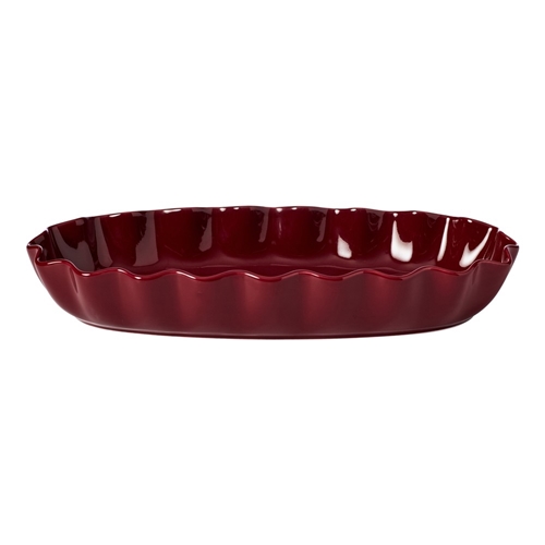 Ecology Ruffle Oval Serving Platter 40cm Elderberry