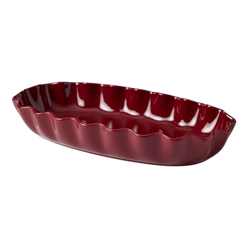 Ecology Ruffle Oval Serving Platter 40cm Elderberry