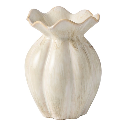 Ecology Dune Ceramic Vase 20cm Toffee