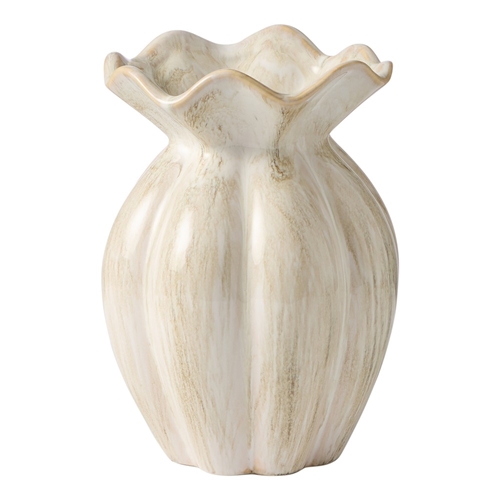 Ecology Dune Ceramic Vase 23.5cm Toffee