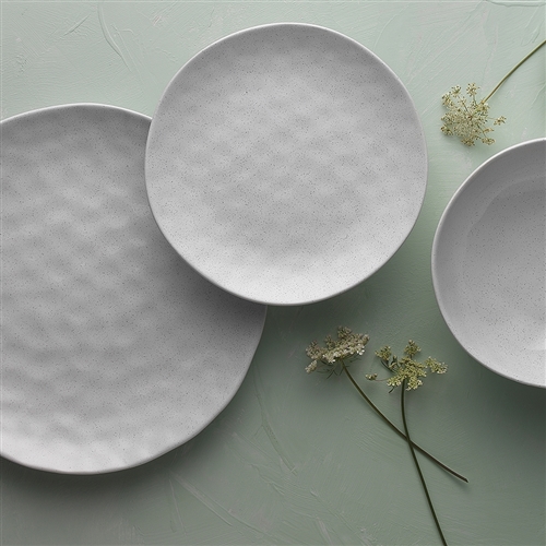 Speckle 12 Piece Dinner Set Milk