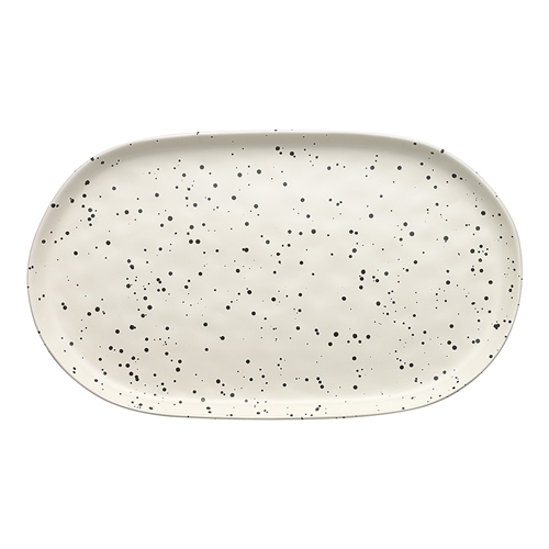 Speckle Polka Oval Serving Platter 40cm