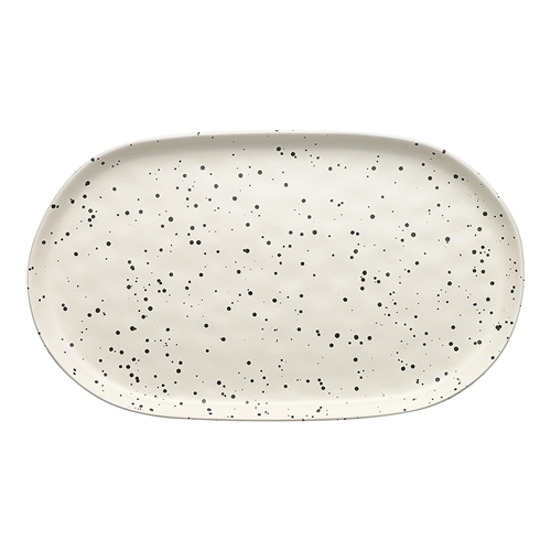 Speckle Polka Oval Serving Platter 40cm