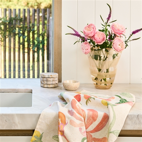 Ecology Earth Round Bowl 9cm Pink Lagoon Marble