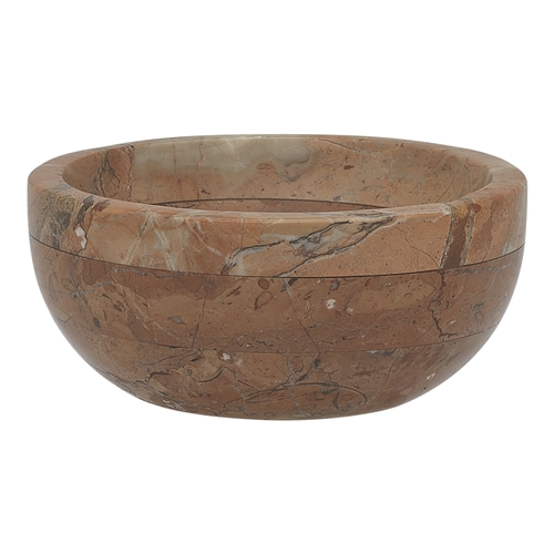 Ecology Earth Round Bowl 9cm Red Alicante Marble 