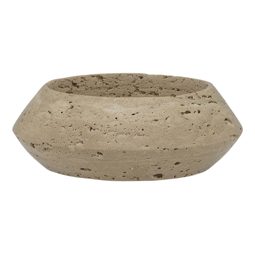 Ecology Earth Sided Bowl 14.5cm Travertine Marble