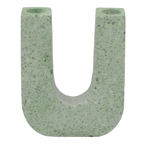 Ecology Artifact Terrazzo Double Taper Candle Holder