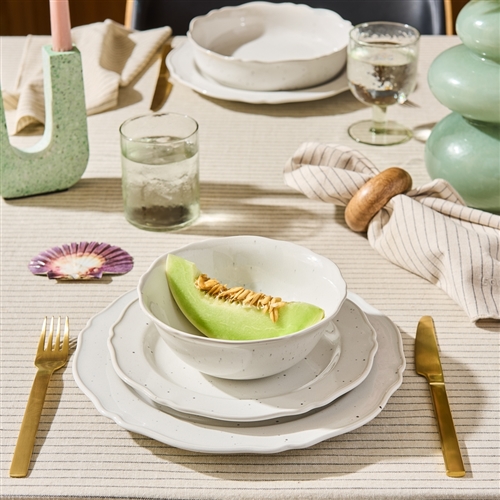 Ecology Artifact Terrazzo Double Taper Candle Holder