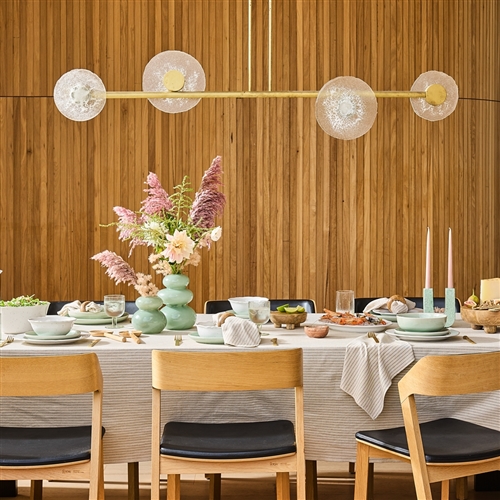 Ecology Artifact Terrazzo Double Taper Candle Holder