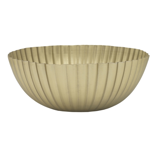 Ecology Ingot Fluted Bowl 22cm Gold