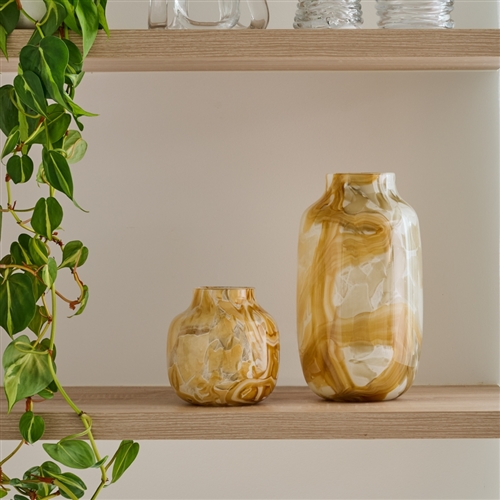 Ecology Elowen Vase 33.5cm Honeycomb