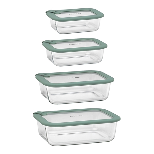 Ecology Store Set of 4 Rectangle Containers 
