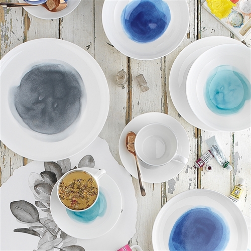 Watercolour 12 Piece Dinner Set Ocean