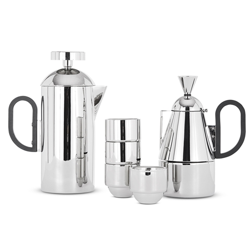 Tom Dixon Brew Espresso Cups Stainless Steel 50ml Set of 4
