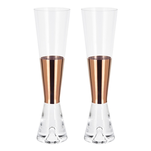 Tom Dixon Tank Champagne Glass Copper 180ml Set of 2