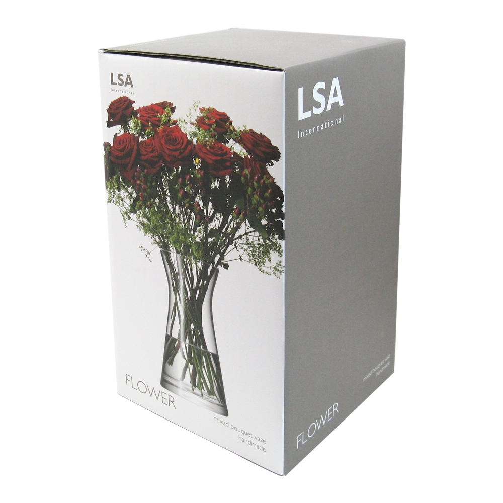 LSA Flower Clear Tall Stem Vase 29cm